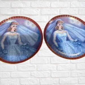 Vintage Barbie “Bride-to-Be” Collector Plates Set of 2 Susie Morton 1959 Barbie
